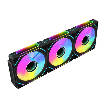 GAMEMAX Prism PLUS Stackable ARGB ventilator za kućište s PWM kontrolom temperature, zračnim hlađenjem i hidrauličkim ležajem