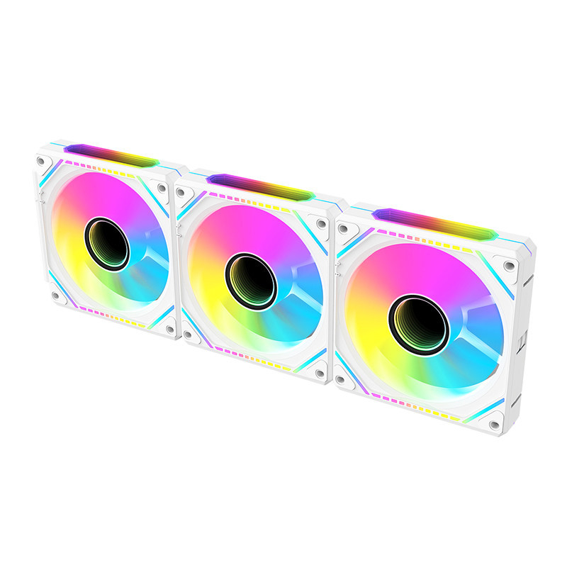 GAMEMAX Prism PLUS Stackable ARGB ventilator za kućište s PWM kontrolom temperature, zračnim hlađenjem i hidrauličkim ležajem