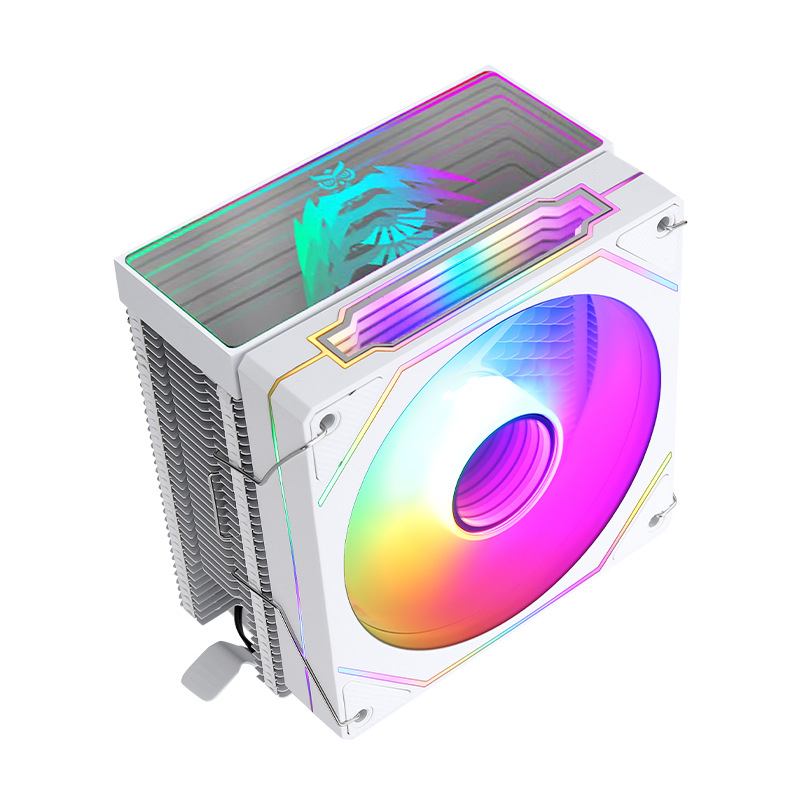 CPU hladnjak s zračnim hlađenjem, šest toplovodnih cijevi, toranj-stil za X79/X99, ARGB prizma, 12 cm tiši PWM ventilator
