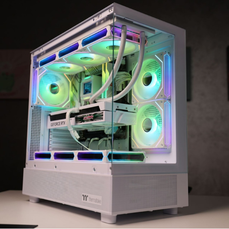 Chladiaci ventil do skrine PC s ARGB osvetlením, PWM synchronizované ovládanie, inteligentná regulácia teploty, hydraulické ložisko, vzduchové chladenie