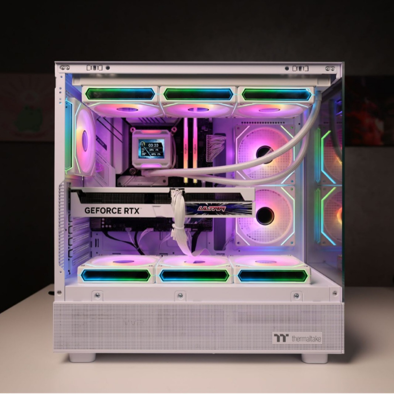 Chladiaci ventil do skrine PC s ARGB osvetlením, PWM synchronizované ovládanie, inteligentná regulácia teploty, hydraulické ložisko, vzduchové chladenie