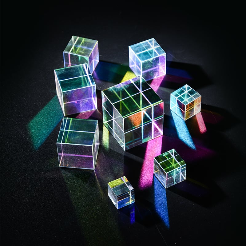 K9 kristalno staklo prizma kub s RGB optičkom prizmom za fotografske rekvizite