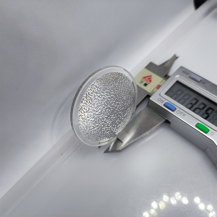 Lentila od optičkog stakla za LED rasvjetu, tekstura kože, matna, ujednačena meka svjetlost; Model: Non-ball; Dimenzije po mjeri; Marka BXZ