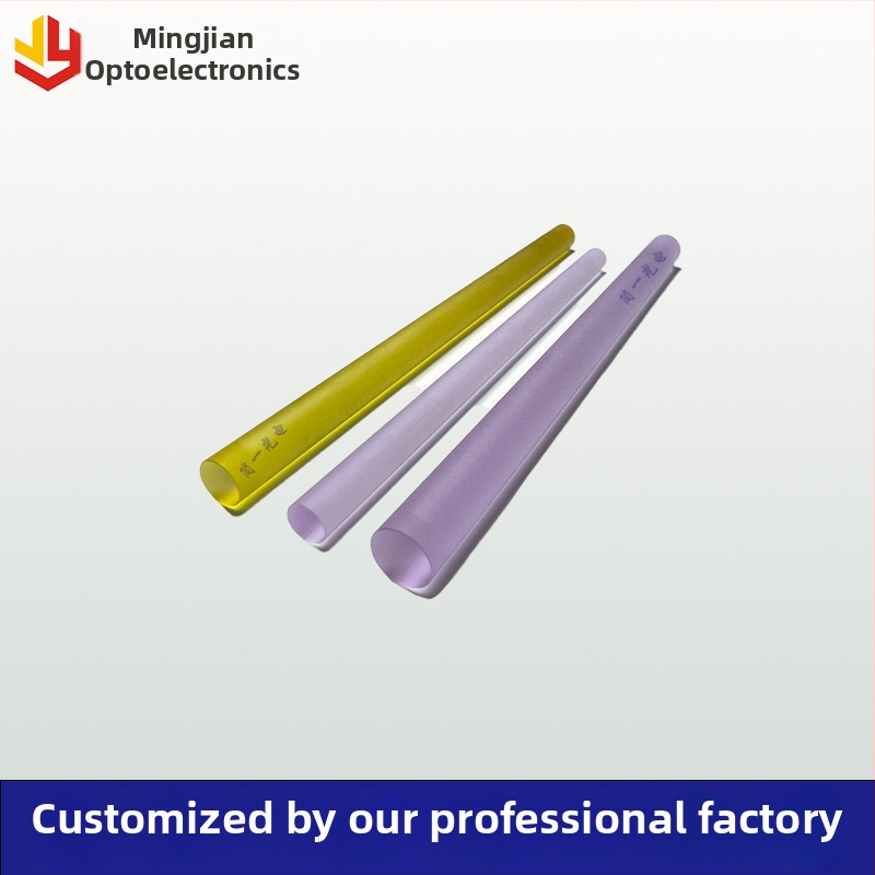 Cristal laser YAG Nd:YAG / Ce:YAG, model personalizabil, cod produs personalizabil, procesare și personalizare disponibile, domeniu de aplicare personalizabil