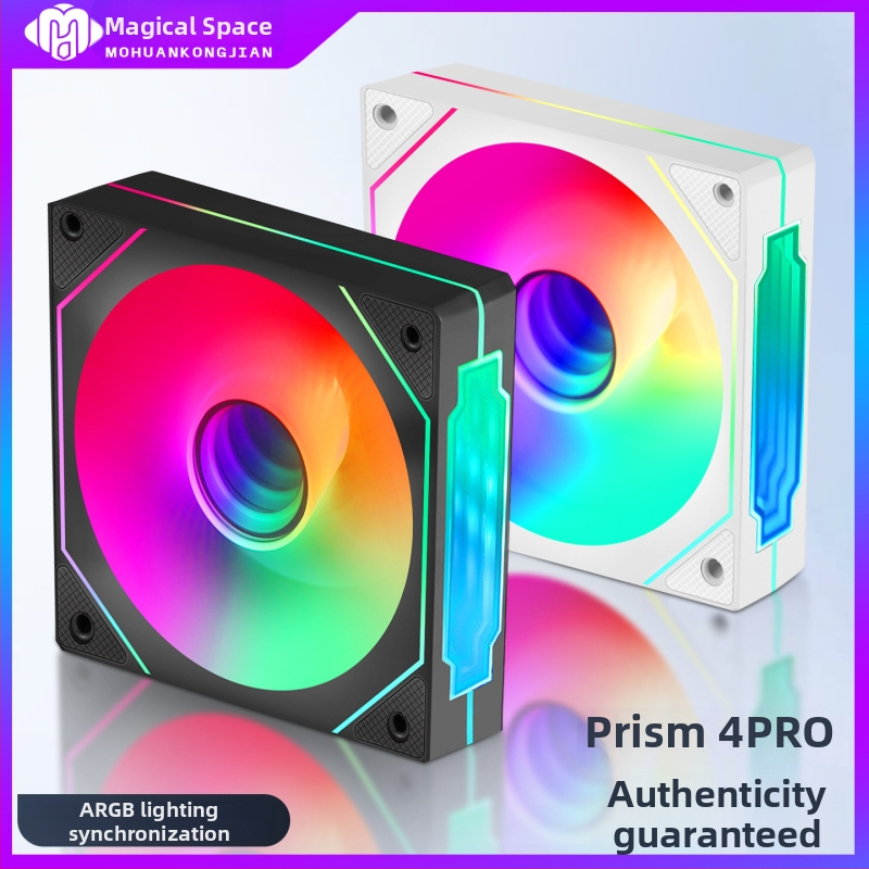 Ventilator kućišta Prism 4Pro, ARGB sinkronizacija osvjetljenja, hidrauličko ležaje, 1200 RPM, buka 18–20 dBA