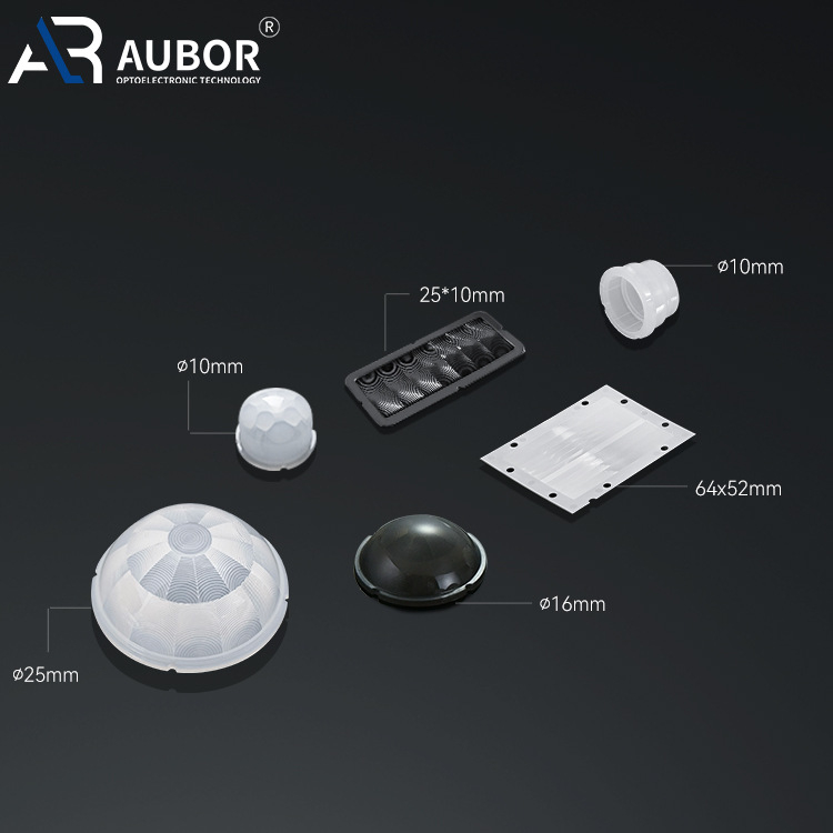 Lentilă Fresnel cu detecție a corpului uman PIR, sondă infraroșu rezistentă la apă, Material HDPE