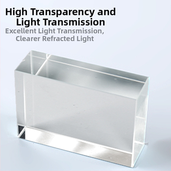 Set de lentile optice pentru fizică, gimnaziu: lentile dreptunghiulare și lentile prismă; brand Guofu Crystal; potrivit pentru instrumente optice; cu licență pentru etichetare privată