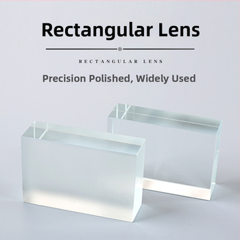 Set de lentile optice pentru fizică, gimnaziu: lentile dreptunghiulare și lentile prismă; brand Guofu Crystal; potrivit pentru instrumente optice; cu licență pentru etichetare privată