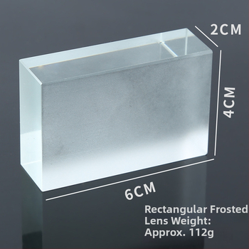 Set de lentile optice pentru fizică, gimnaziu: lentile dreptunghiulare și lentile prismă; brand Guofu Crystal; potrivit pentru instrumente optice; cu licență pentru etichetare privată