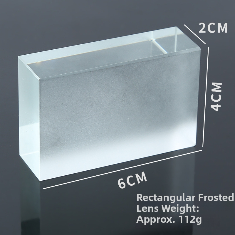 Set de lentile optice pentru fizică, gimnaziu: lentile dreptunghiulare și lentile prismă; brand Guofu Crystal; potrivit pentru instrumente optice; cu licență pentru etichetare privată