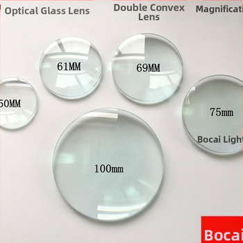 Zväčšovacia šošovka z optického skla, konvexná šošovka, zaostrovanie obrazu, zväčšenie