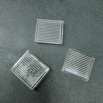 Optická sklenená zložená očná šošovka – masívny objektív pre projektory a 3D tlačiarne; borosilikát K51; model Array lens compound eye lens; povrchová úprava na požiadanie; značka Lee Chang; pre osvetlenie kondenzáciu a kolimáciu