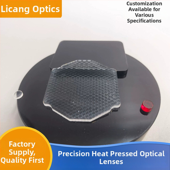 Optická sklenená zložená očná šošovka – masívny objektív pre projektory a 3D tlačiarne; borosilikát K51; model Array lens compound eye lens; povrchová úprava na požiadanie; značka Lee Chang; pre osvetlenie kondenzáciu a kolimáciu