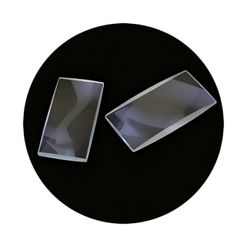 Pravokutna povećavajuća leća, ultra bijelo staklo, bikonveksna i planokonveksna optika
