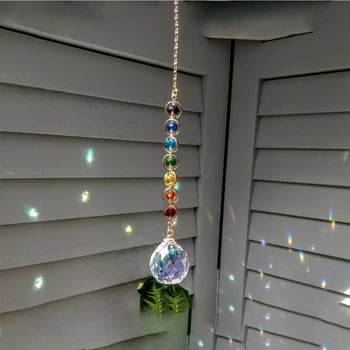 Duha-prizma sun catcher – kristalna geometrijska dekoracija, modernan minimalistički dizajn, poklon