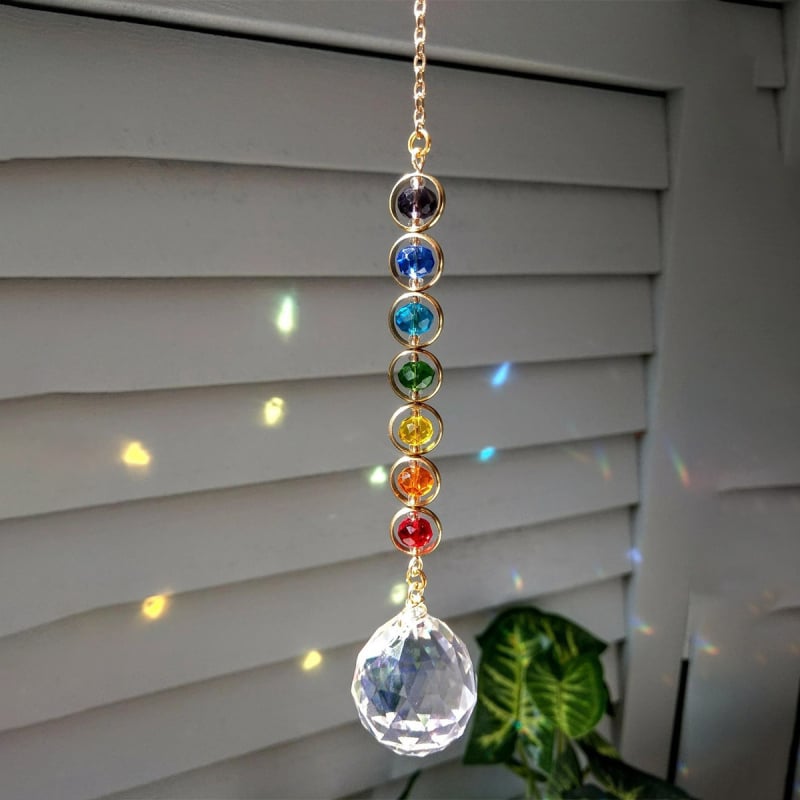 Duha-prizma sun catcher – kristalna geometrijska dekoracija, modernan minimalistički dizajn, poklon