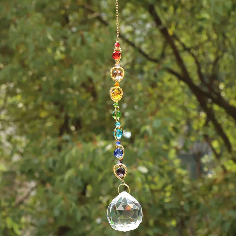 Duha-prizma sun catcher – kristalna geometrijska dekoracija, modernan minimalistički dizajn, poklon
