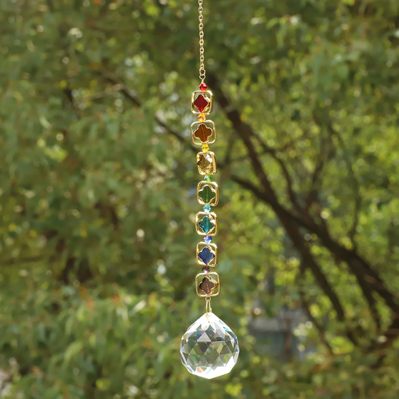 Duha-prizma sun catcher – kristalna geometrijska dekoracija, modernan minimalistički dizajn, poklon