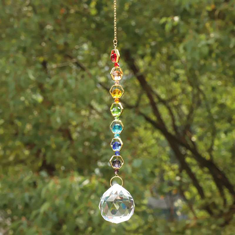 Duha-prizma sun catcher – kristalna geometrijska dekoracija, modernan minimalistički dizajn, poklon