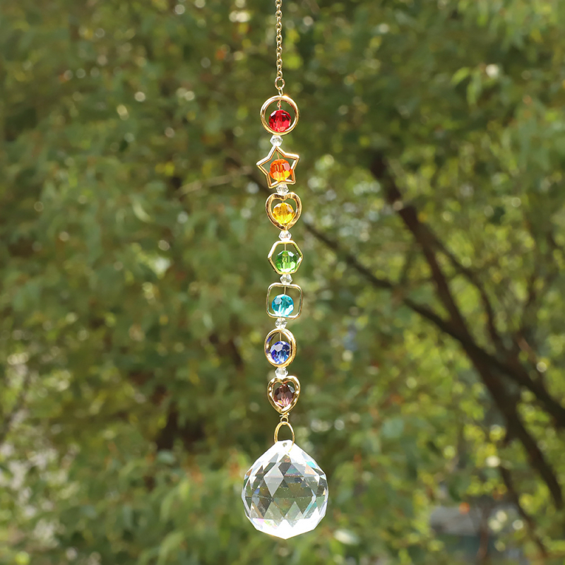 Duha-prizma sun catcher – kristalna geometrijska dekoracija, modernan minimalistički dizajn, poklon