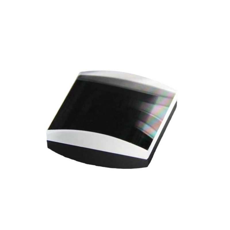 Lentilă cilindrică plan-convex, tip pătrat, model PT-002, neacoperită, pentru instrumente optice