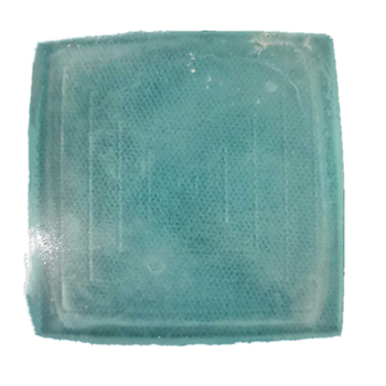 Lentilă opticǎ din sticlă mată, pătrată, material K9, Qunda