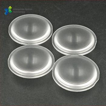 LED zseblámpa lencse, plano-konvex lencse, Ø38 mm, 9,6 mm vastagság, PMMA, 6–60°