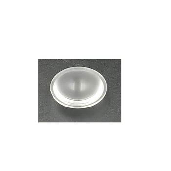 LED zseblámpa lencse, plano-konvex lencse, Ø38 mm, 9,6 mm vastagság, PMMA, 6–60°