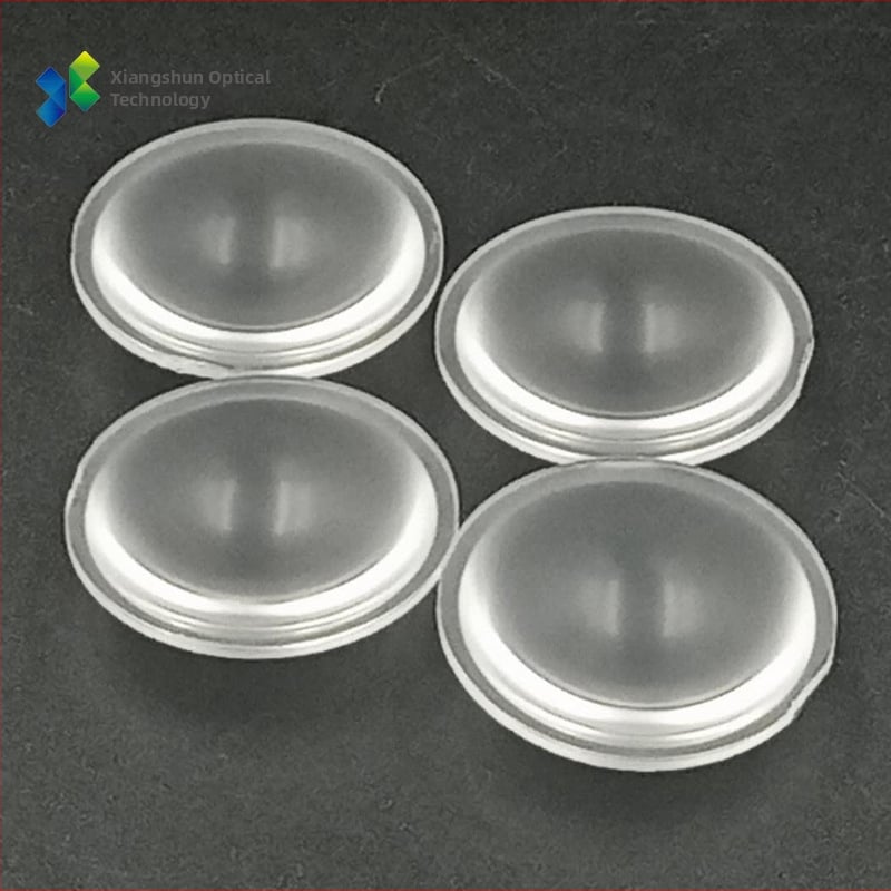 LED zseblámpa lencse, plano-konvex lencse, Ø38 mm, 9,6 mm vastagság, PMMA, 6–60°