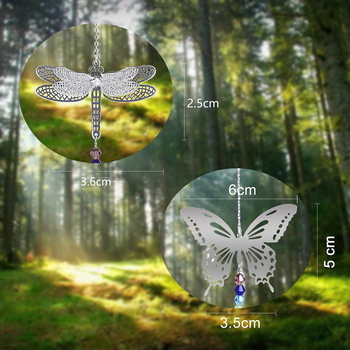 Sun catcher s kristalnom kuglom i prizmom za prozor – moderni minimalistički dizajn, 200 g, PP vrećica pakiranje, materijal kristal