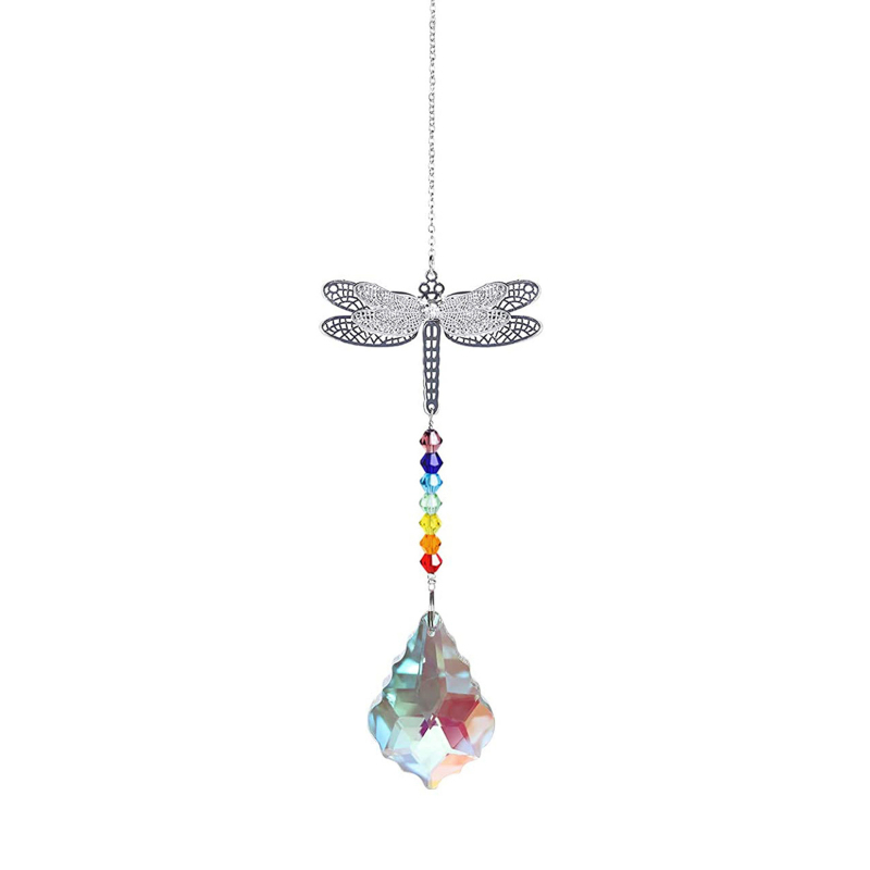Sun catcher s kristalnom kuglom i prizmom za prozor – moderni minimalistički dizajn, 200 g, PP vrećica pakiranje, materijal kristal