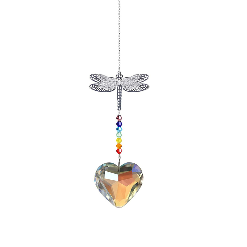 Sun catcher s kristalnom kuglom i prizmom za prozor – moderni minimalistički dizajn, 200 g, PP vrećica pakiranje, materijal kristal