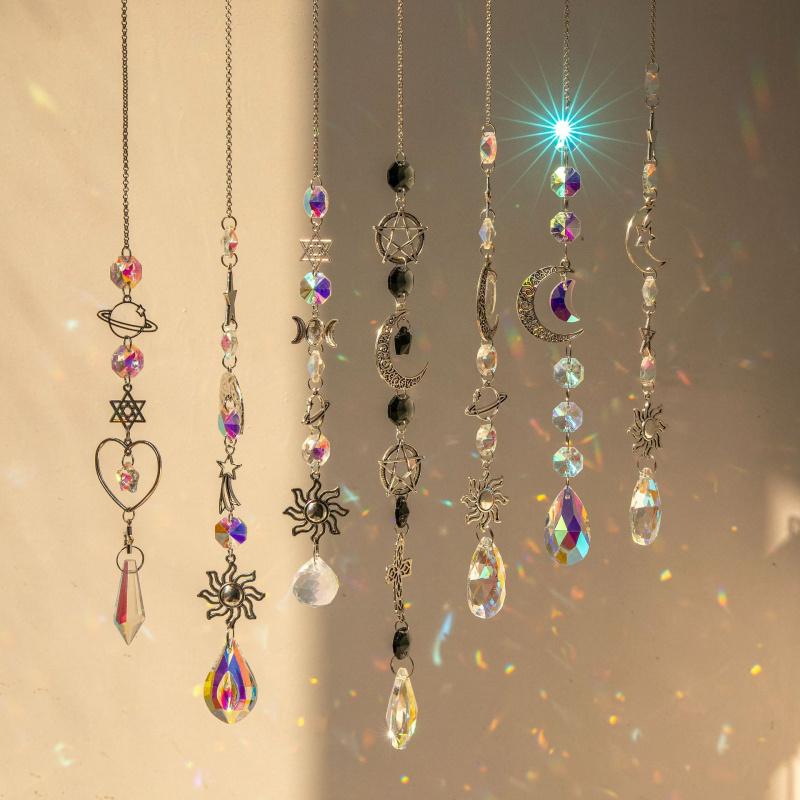 Suncatcher Crystal Prism Ball – Geometrijski oblik, Kristalni materijal, PP vrećica pakiranje