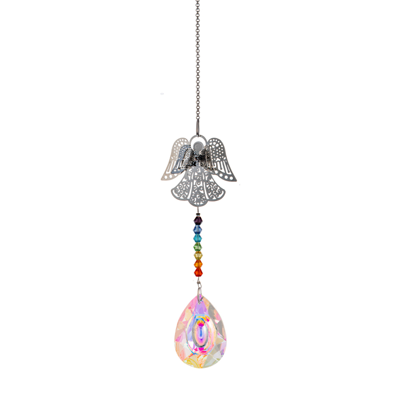 Suncatcher Kristalna Prizma za Prozor s Privjeskom Leptir-Anđeo, 250 g, Moderan Minimalistički Stil