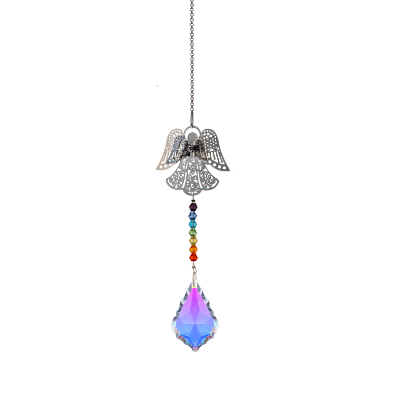Suncatcher Kristalna Prizma za Prozor s Privjeskom Leptir-Anđeo, 250 g, Moderan Minimalistički Stil