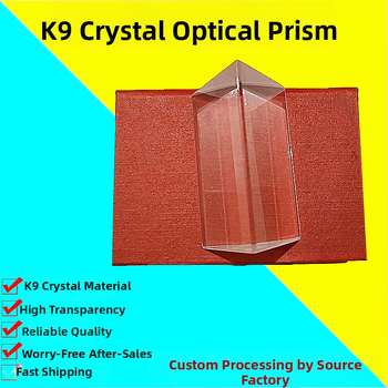 Prismă optic cu lentilă din sticlă K9, focalizare — prismă de cristal cu efect curcubeu pentru experimente optice și fotografie (Originea: Zhejiang)