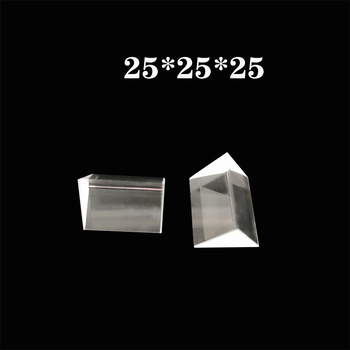 Prismă optic cu lentilă din sticlă K9, focalizare — prismă de cristal cu efect curcubeu pentru experimente optice și fotografie (Originea: Zhejiang)