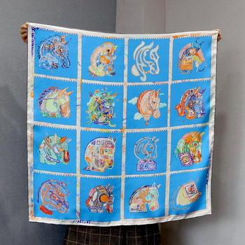 Mu Si Ke selyem Twill négyszögletes sál, 14 momme, nehéz selyem, 100% selyem, meleg, napvédő és porvédelem, tavasz-őszi