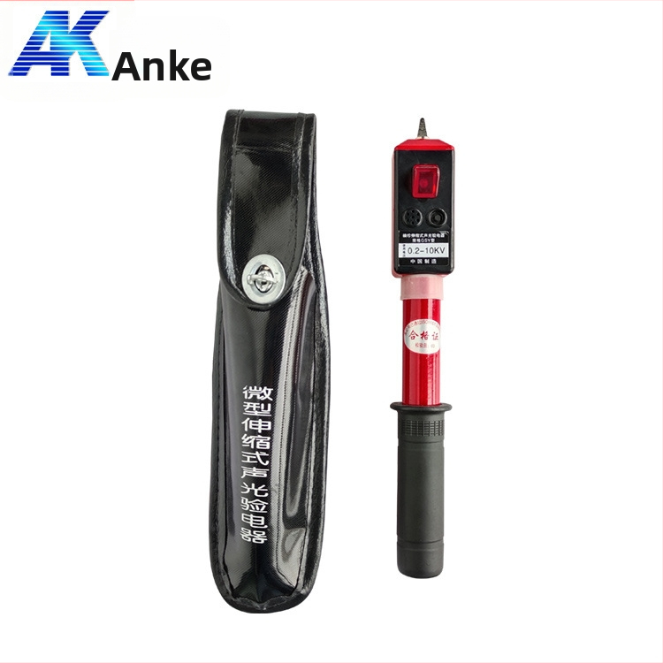 Anke vreckový elektroskop – skladateľný teleskopický dizajn, zvukovo-svetelná signalizácia, meranie vysokého a nízkeho napätia