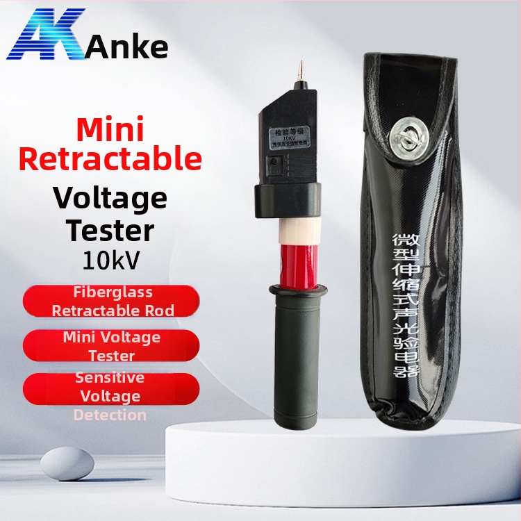 Anke vreckový elektroskop – skladateľný teleskopický dizajn, zvukovo-svetelná signalizácia, meranie vysokého a nízkeho napätia
