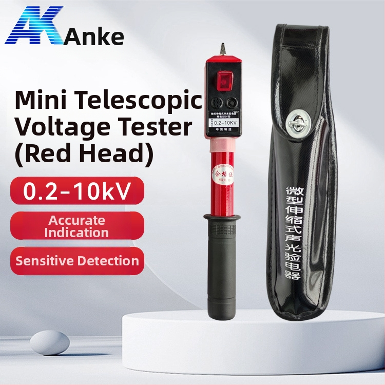 Anke vreckový elektroskop – skladateľný teleskopický dizajn, zvukovo-svetelná signalizácia, meranie vysokého a nízkeho napätia