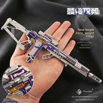 Mecha model na zobrazenie M7 Prism Attack S2 – zliatina, farebná krabica, bez montáže, 18+ rokov