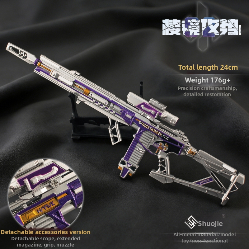 Mecha model na zobrazenie M7 Prism Attack S2 – zliatina, farebná krabica, bez montáže, 18+ rokov