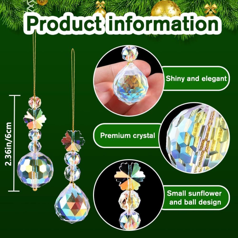 Ornament de Crăciun din sticlă pentru atârnat – Material: sticlă; Stil: modern minimalist; Proces: electroplacare; Cod produs: 21