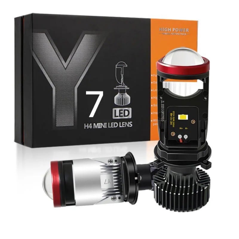 Automobilska LED svjetla Y7D, H4 leća, integrirani visoki i niski snop, dvostruko svjetlo, 90W, 18000LM, 12V, vijek trajanja 50.000h, univerzalna kompatibilnost