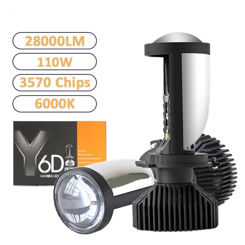 Automobilska LED svjetla Y7D, H4 leća, integrirani visoki i niski snop, dvostruko svjetlo, 90W, 18000LM, 12V, vijek trajanja 50.000h, univerzalna kompatibilnost