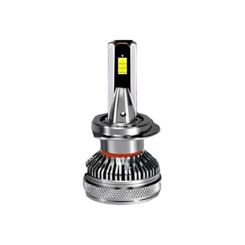 LED automobilska svjetla H7 s dvostrukom bakrenom cijevi, integrirana leća za visoki i niski snop, 60W 12V 6000 lm, IP68, avionski aluminij