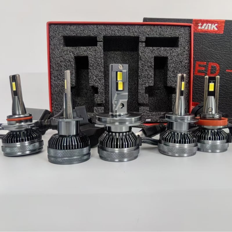 LED automobilska svjetla H7 s dvostrukom bakrenom cijevi, integrirana leća za visoki i niski snop, 60W 12V 6000 lm, IP68, avionski aluminij