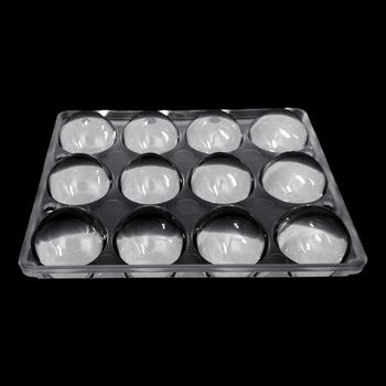 LED μονάδα ML-133x108-12 με convex γυαλιστερή λυχνία, PMMA περίβλημα; ρυθμιζόμενος ακτίνας 3–60°, διαπερατότητα φωτός: υλικό 92%, φακός 82%