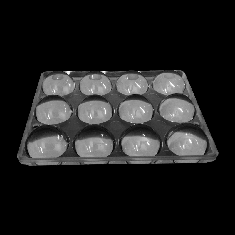 LED μονάδα ML-133x108-12 με convex γυαλιστερή λυχνία, PMMA περίβλημα; ρυθμιζόμενος ακτίνας 3–60°, διαπερατότητα φωτός: υλικό 92%, φακός 82%